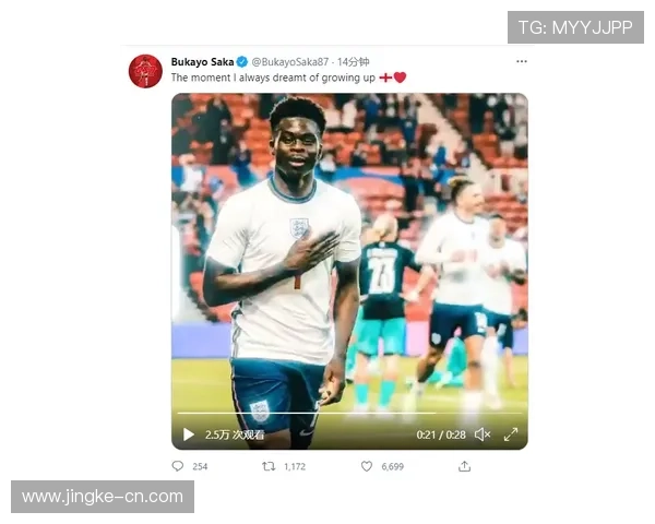 足球明星萨卡的魅力头像展现了年轻球员的风采与激情